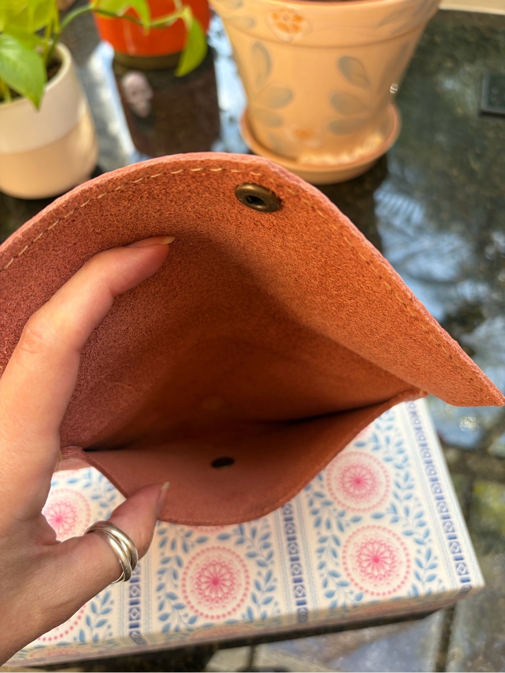Portland Leather Flamingo Large Envelope 🦩 - Picture 4 of 4